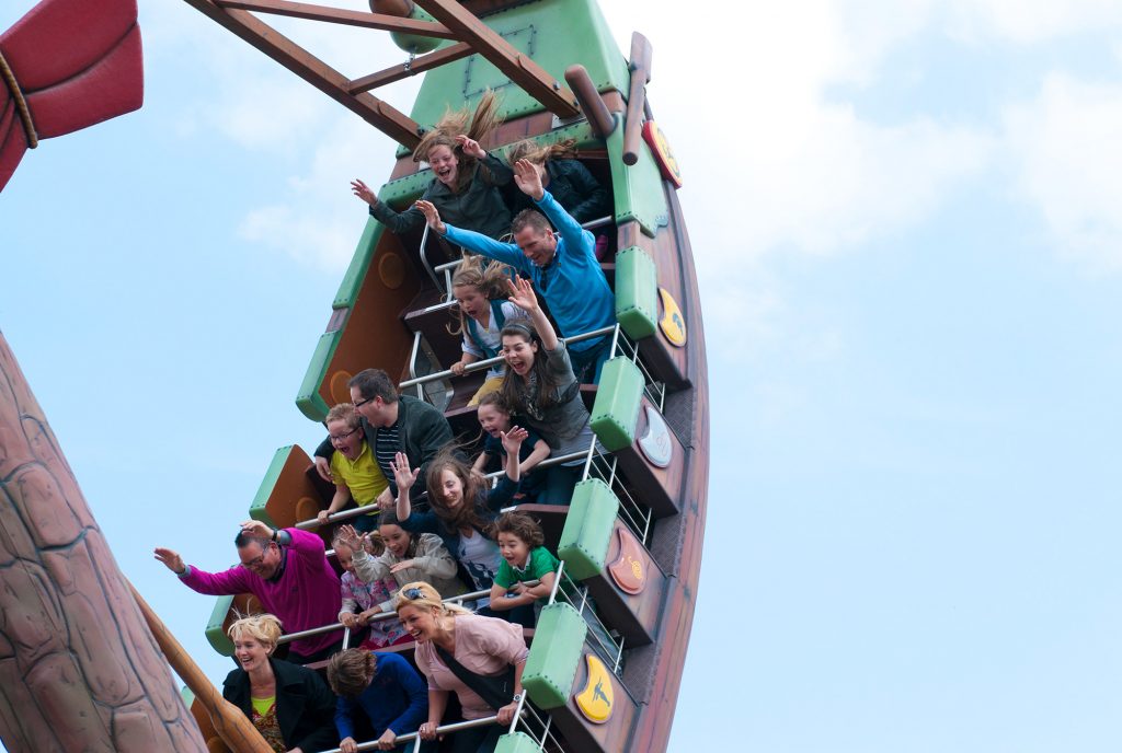 Spannende rides in Attractiepark Toverland.