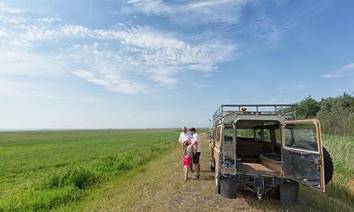 Landrover Safari in het Nationaal Park Lauwersmeer