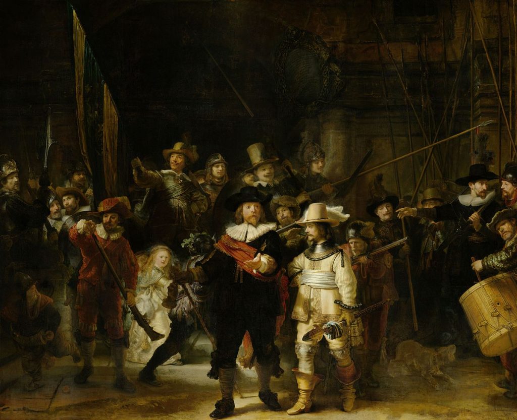 De Nachtwacht van Rembrandt is te zien in het Rijksmuseum Amsterdam