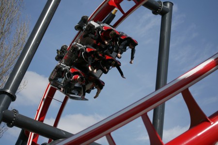 De echte durfals gaan over de kop in de kurkentrekker