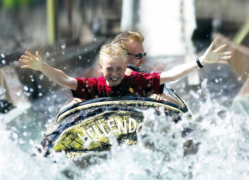 Hou jij het droog in de wildwaterbaan in Avonturenpark Hellendoorn?