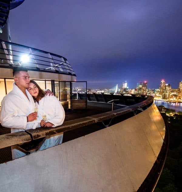 360º panoramisch uitzicht vanaf de Euromast op Rotterdam