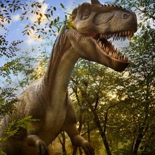 Levensgrote Dinosaurus in Dinopark Landgoed Tenaxx