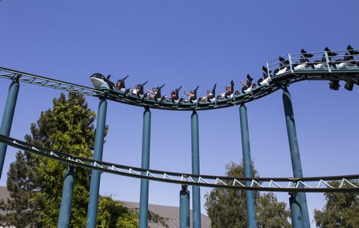 Plezier op grote hoogte in de Orca Ride in Boudewijn Seapark Brugge