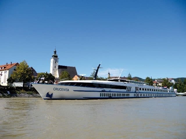 Een van de luxe cruise schepen