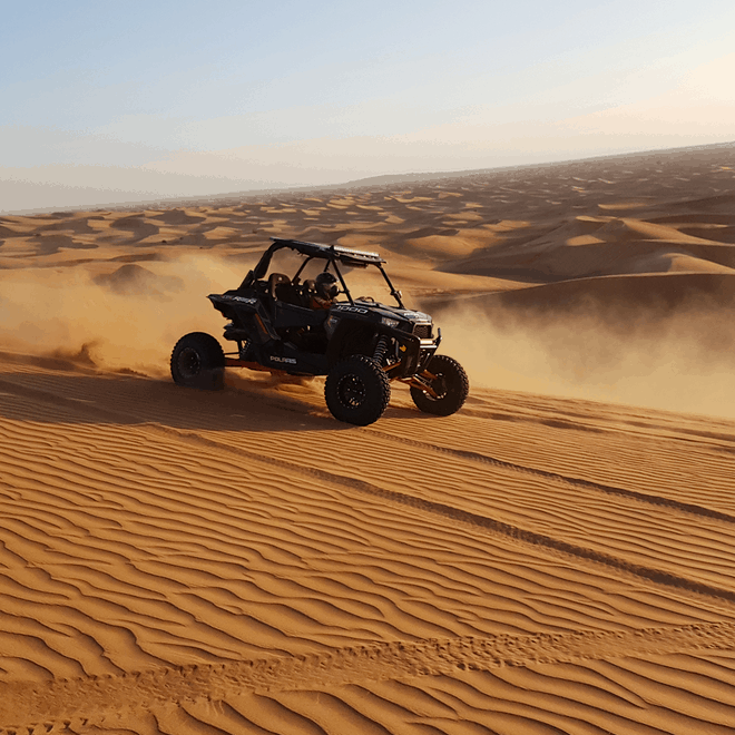 Quad of zandbuggy rijden vanuit Dubai