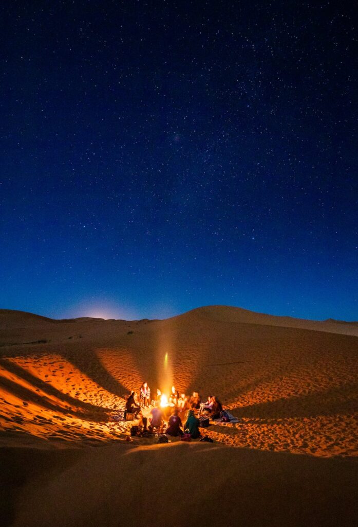 overnachten in woestijn Marokko
