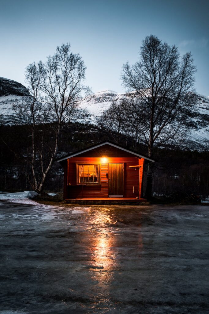 Overnachten in de natuur.in Noorwegen